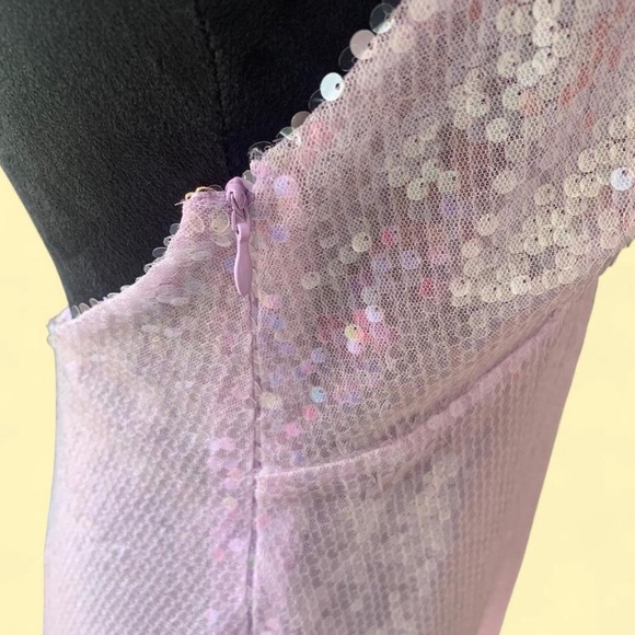 Oh Polly Lilac Sequin Dress - Picture 6 of 9